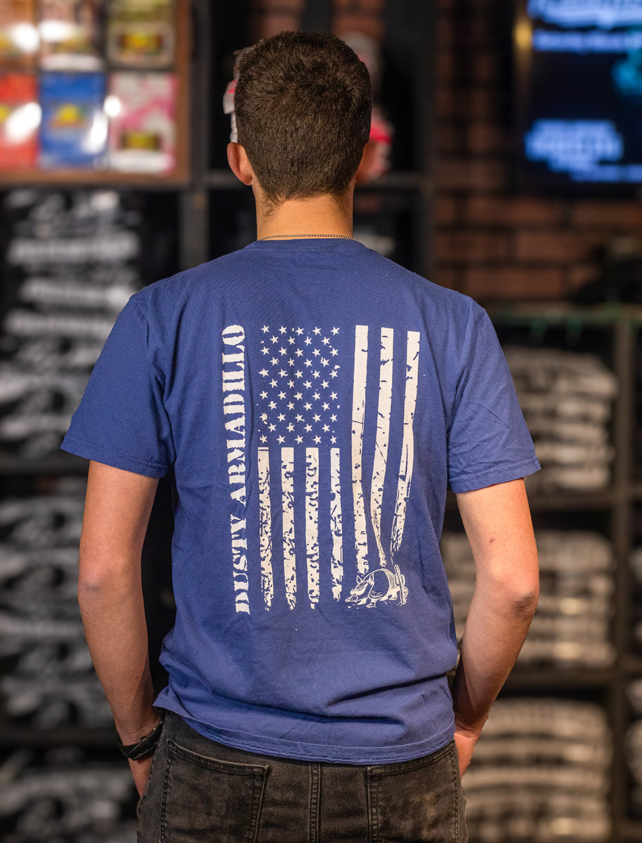 Dusty Armadillo Flag Pocket T-Shirt