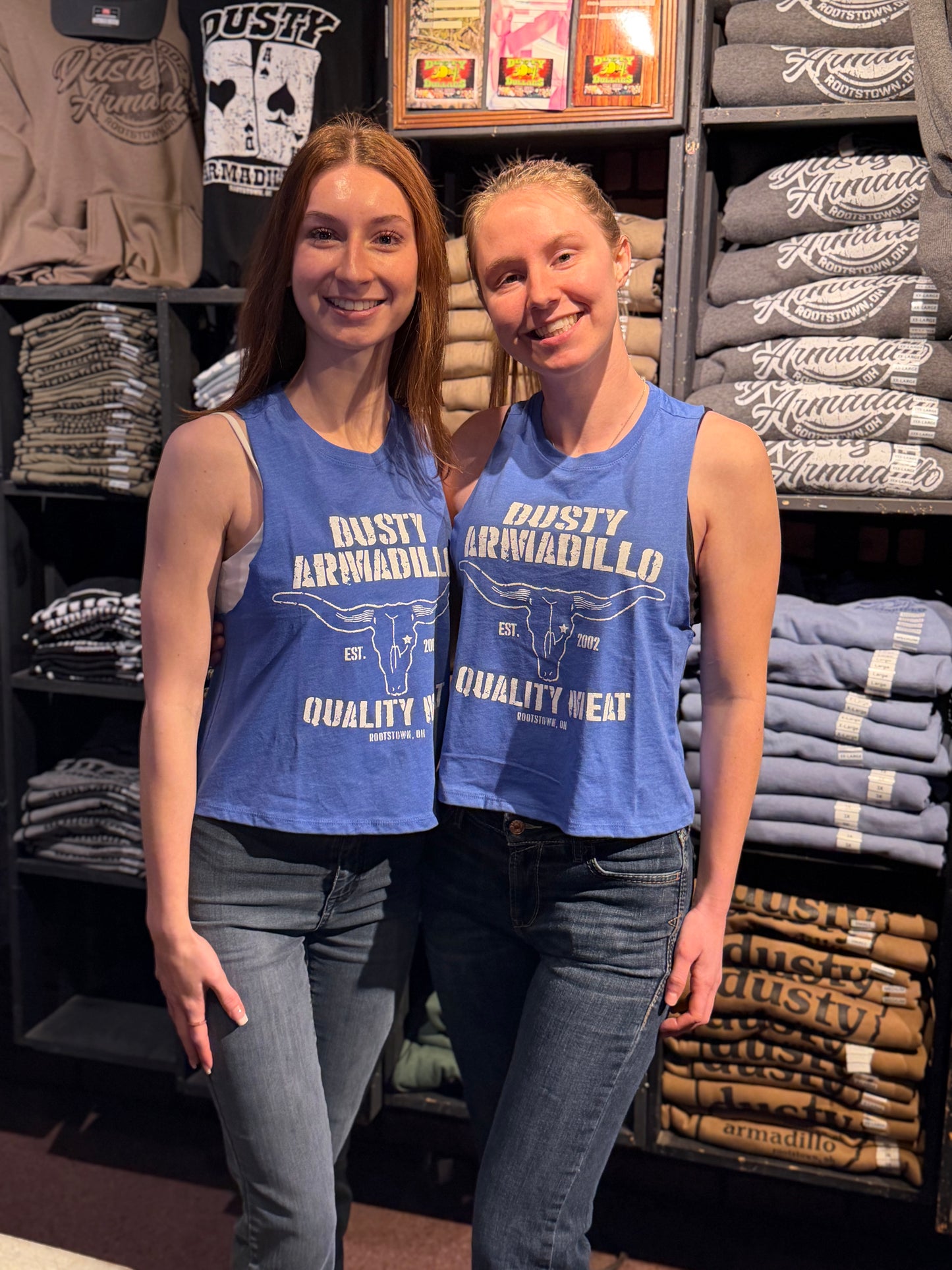 Dusty Armadillo Crop Tank