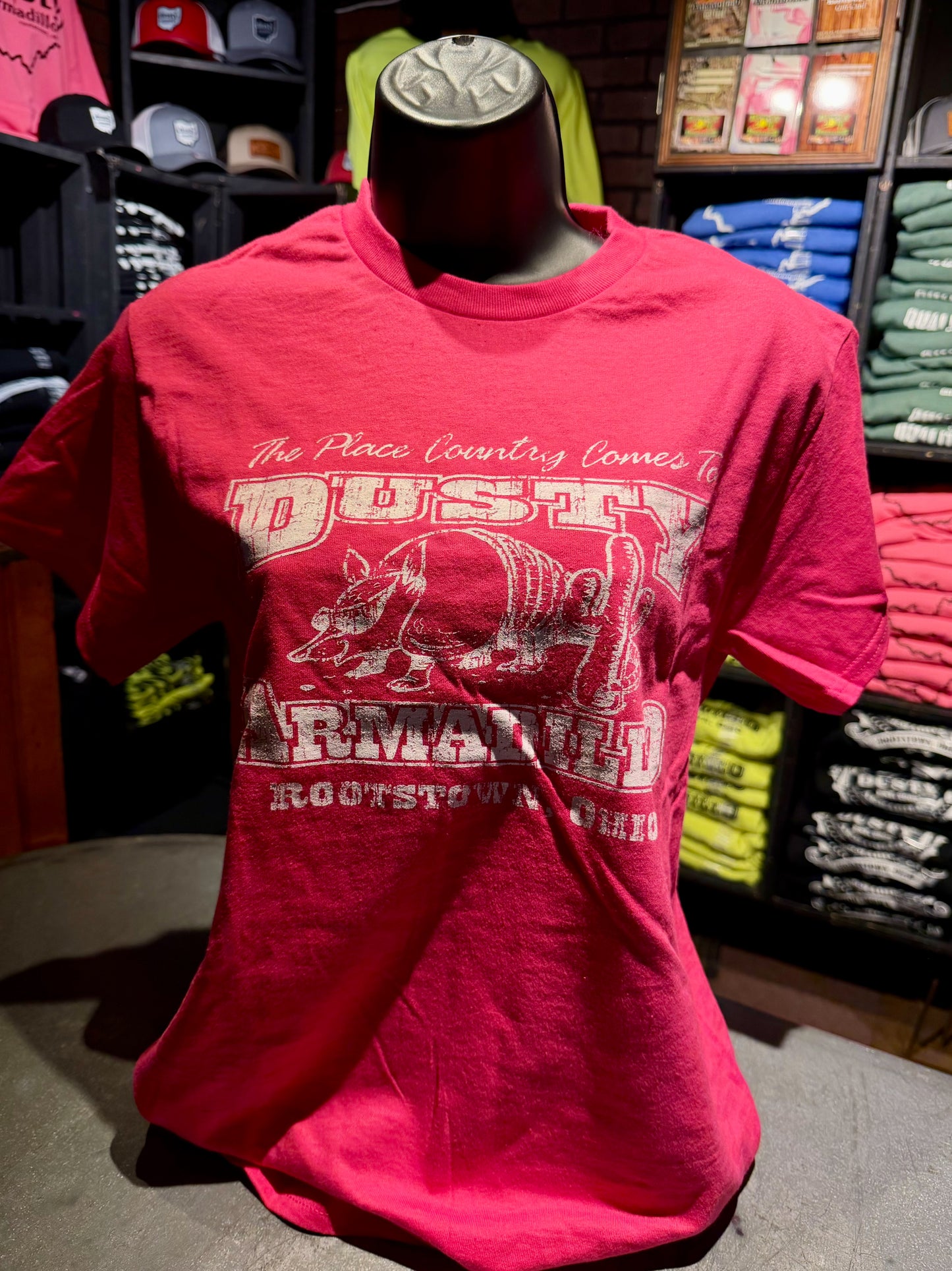 Dusty Armadillo Pink T Shirt