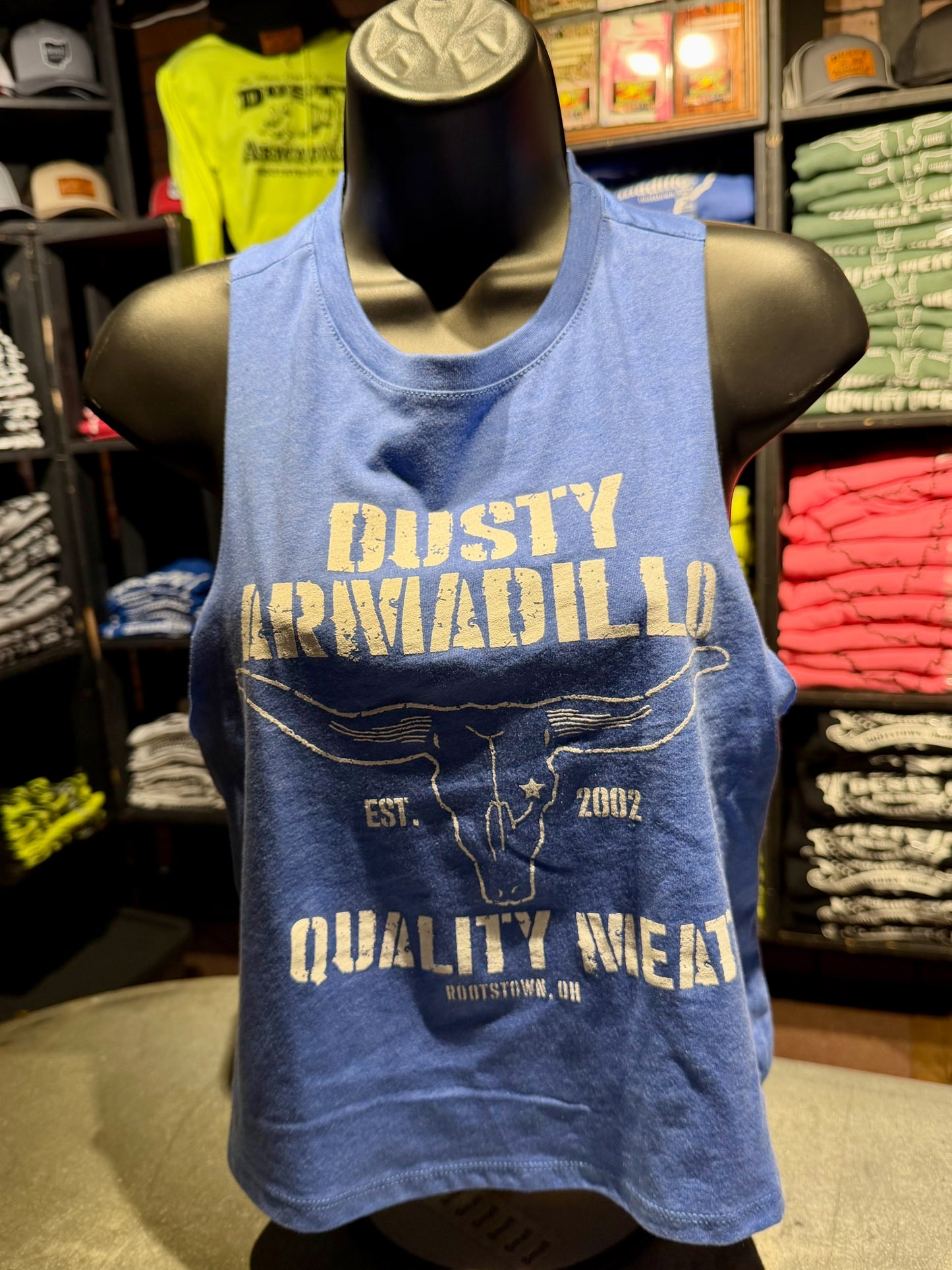 Dusty Armadillo Crop Tank