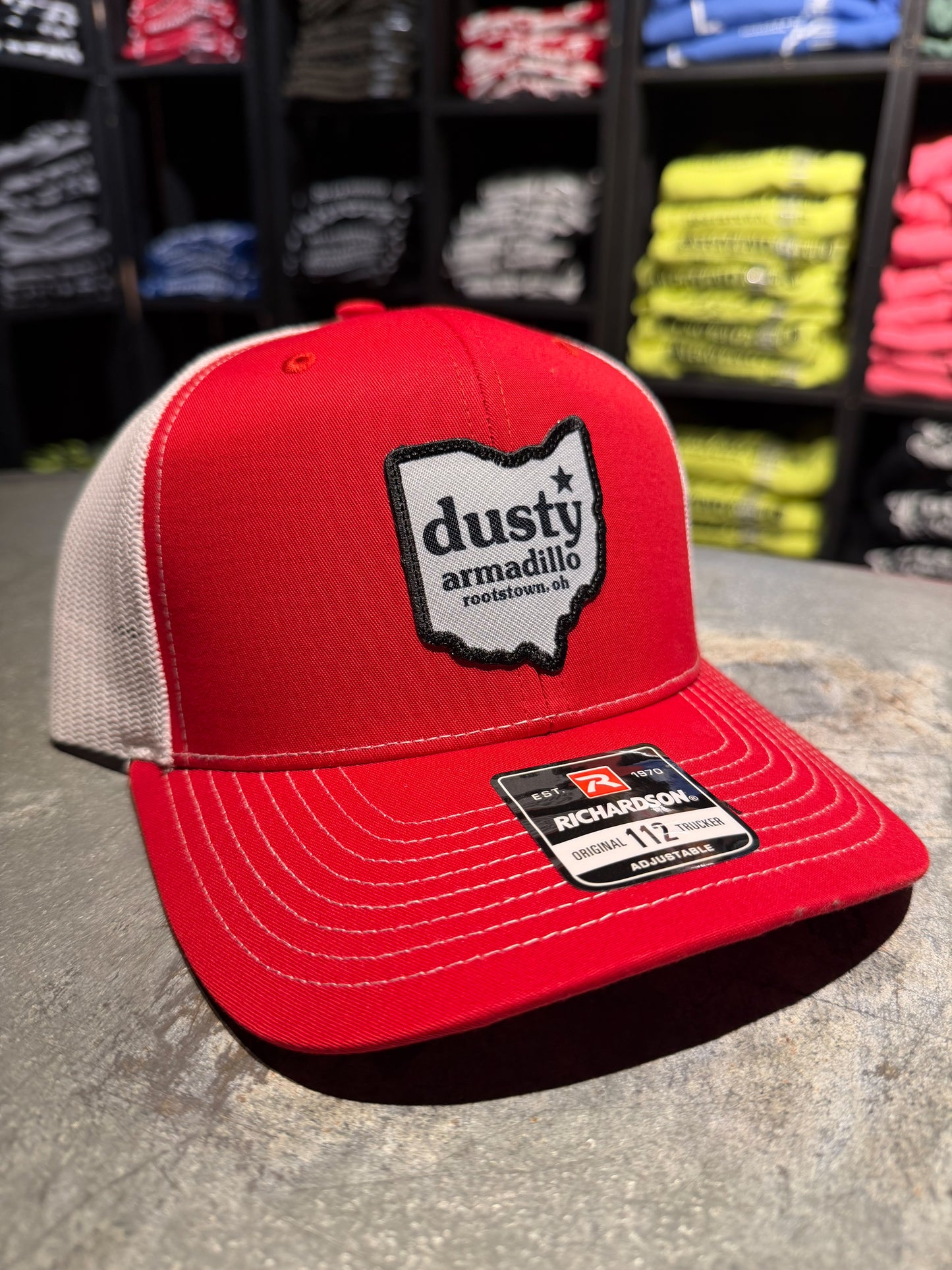 Dusty Armadillo Ohio Trucker Cap