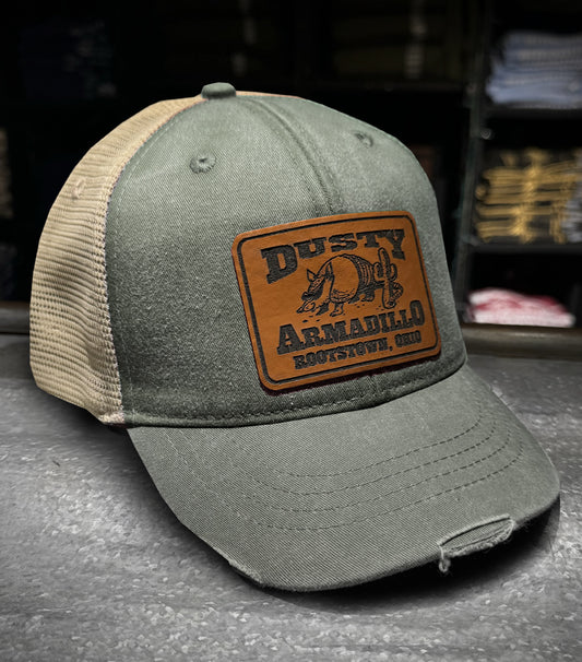 Dusty Armadillo Distressed Baseball Cap