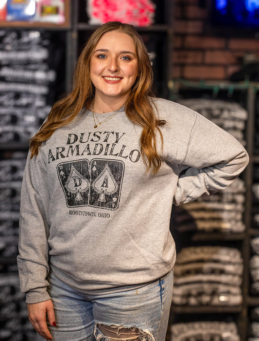 Dusty Armadillo Cards Crew Neck Sweatshirt