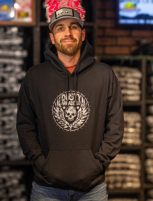 Dusty Armadillo Skull Hooded Sweatshirt