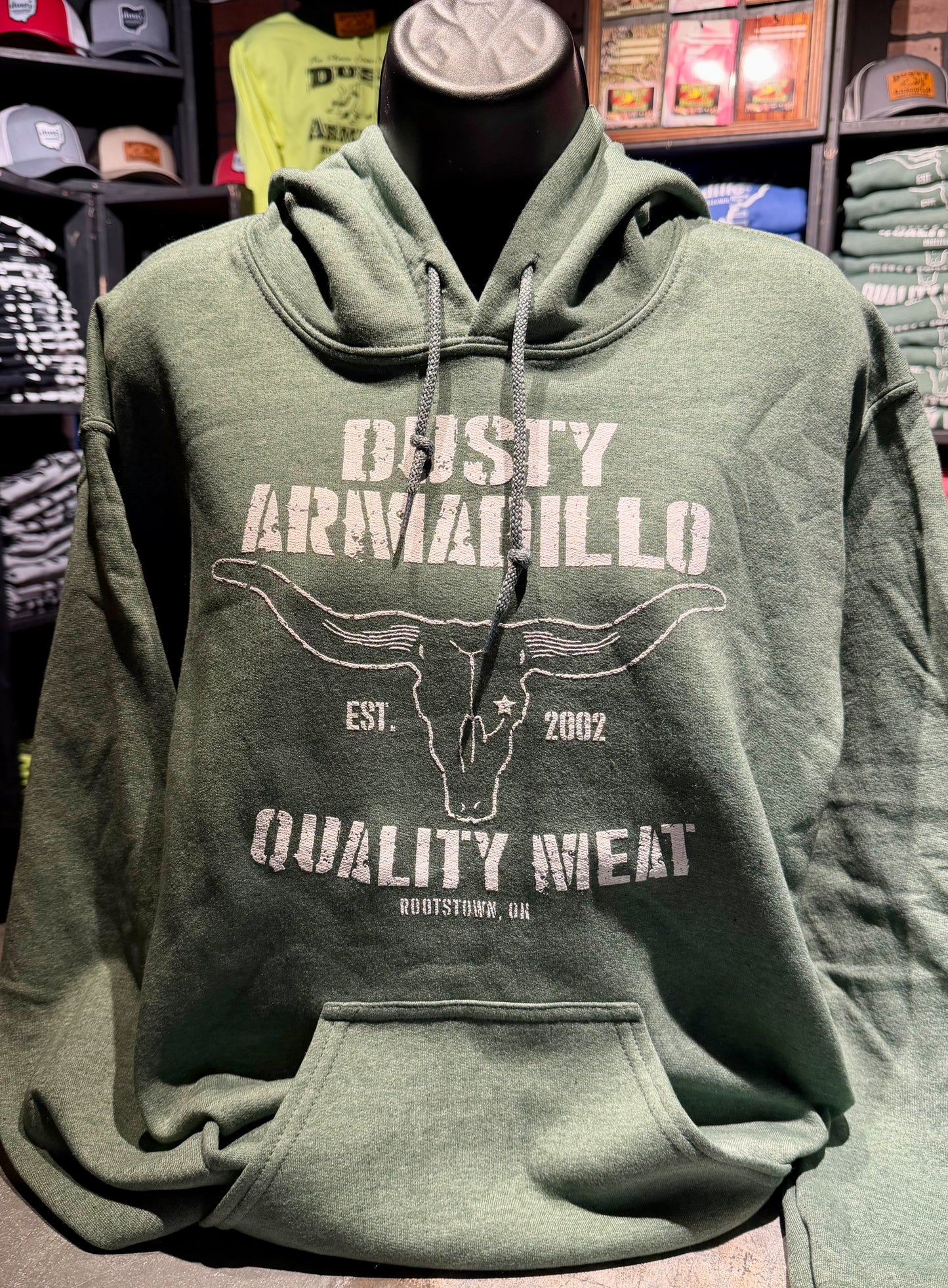 Dusty Armadillo Quality Meats Hoodie